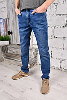 Коттоновые мужские джинсы синего цвета