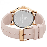 Стрілецький жіночий наручний кварцовий годинник з каучуковим рожевим ремінцем, фото 6