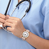 Стрілецький жіночий наручний кварцовий годинник з каучуковим рожевим ремінцем, фото 8