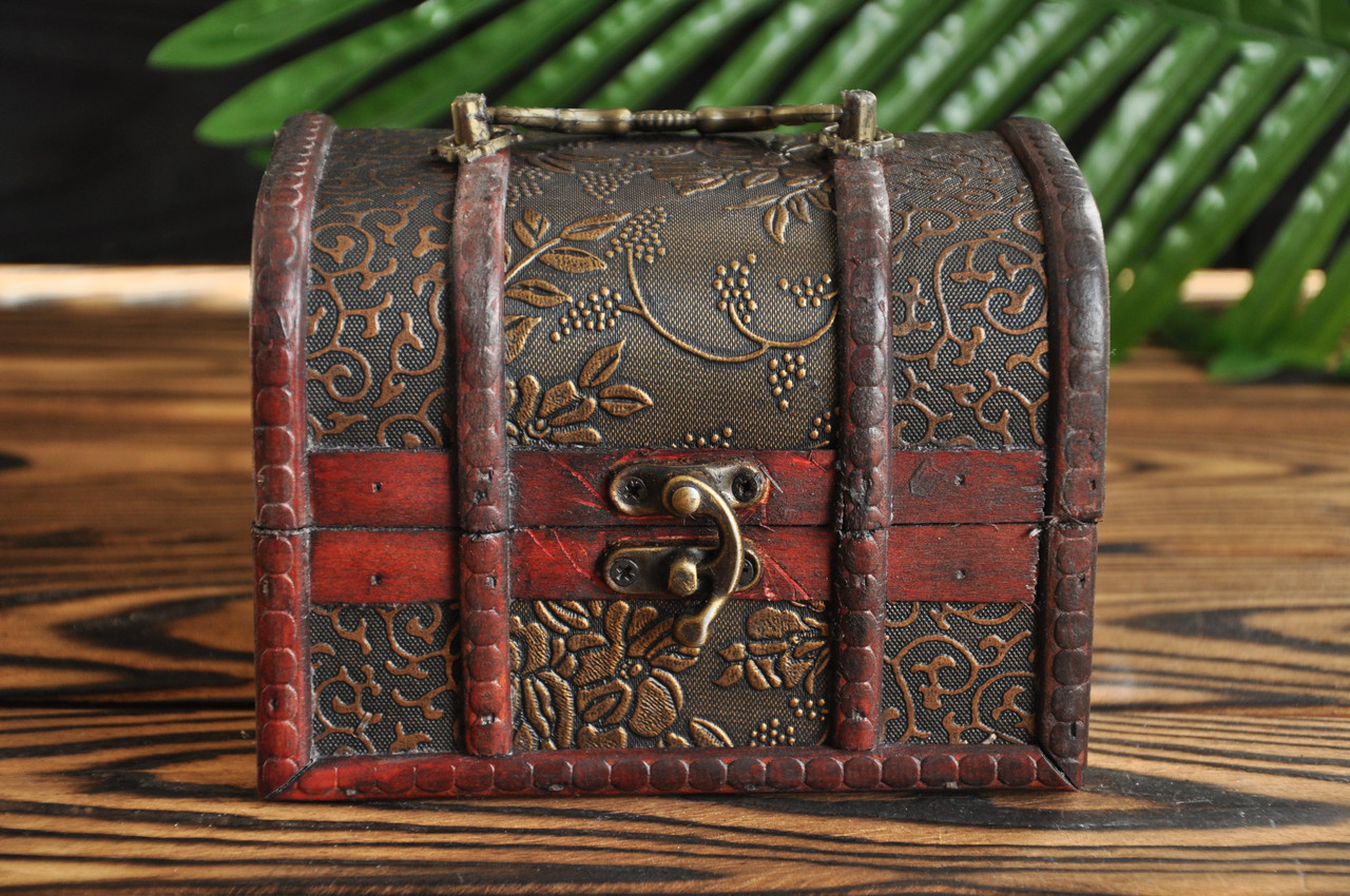 Дерев'яна скриня, 14.5 х 10.5 х 10 см, фото 1