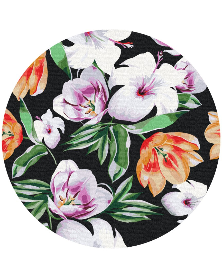 Картина за номерами на підрамнику Квіти в тропіках (Розмір M), фото 1