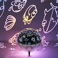 Увлажнитель воздуха и лампа проектор детская портативная USB 260 мл ароматический диффузор с подсветкой