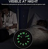 Красивий кварцовий модний чорний жіночий годинник з каучуковим ремінцем, фото 5