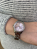 Модний стрілочний кварцовий наручний годинник з металевим ремінцем, фото 2