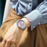 Модний стрілочний кварцовий наручний годинник з металевим ремінцем, фото 9