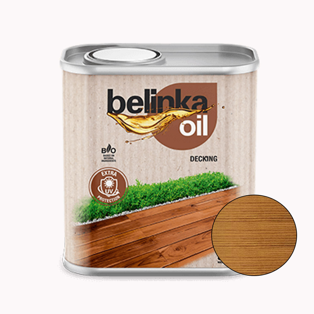 BELINKA Oil Decking, кольорова олія для садових меблів з деревини, тон 204, 2,5л