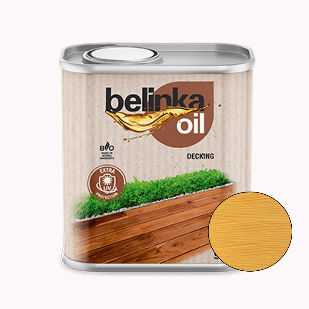 BELINKA Oil Decking, кольорова олія для садових меблів з деревини, тон 201, 2,5л