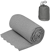 Полотенце из микрофибры Airlite Towel M - 36х84см Grey от Sea to Summit, тактическое полотенце туристическое