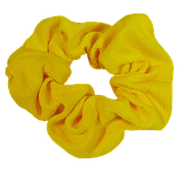 Резинка для волос рубчик Handmade 12 см желтая
