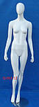 Білий манекен жіночий лакований, фото 4