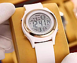 Модний жіночий наручний кварцовий годинник з каучуковим ремінцем, фото 2
