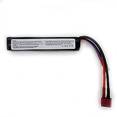 Акумулятор Li-Po 7.4V 1300mah - stick 20-40C моноблок Т-конектор (VBPower) (для страйкболу), фото 3