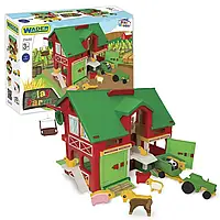 Игровой набор Wader "Ферма" трактор, животные, в коробке