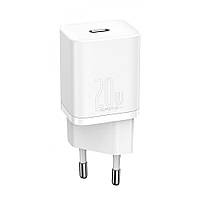 МЗП Baseus Super Silicone PD Charger 20W (1Type-C) white