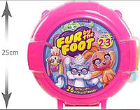 Игрушка сюрприз Fur by the Foot Bubble Gum Besties с плюшевыми животными, 25см.