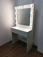Гримерный столик для дома, макияжное зеркало салона и кабинета бровиста 80*160*40см