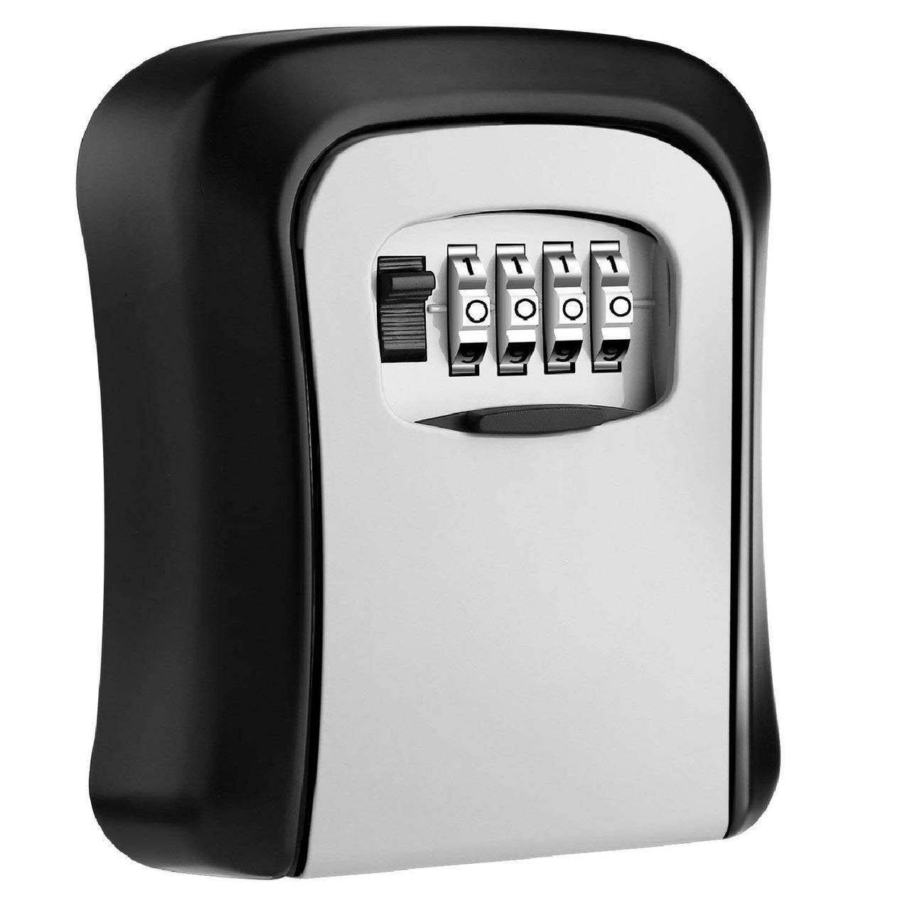 Мини сейф для ключей с кодовым замком серый - фото 1 - id-p2094444792