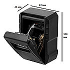 Сейф з кодовим замком Optimus Антивандальний зовнішній міні сейф CH-817 чорний 120 мм, фото 2
