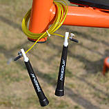 Скакалка швидкісна PowerPlay 4202 Ultra Speed Rope Жовта (2,9m.), фото 7