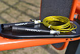 Скакалка швидкісна PowerPlay 4202 Ultra Speed Rope Жовта (2,9m.), фото 8