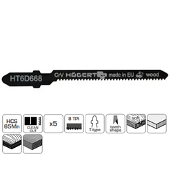 Набір пилок для електролобзика HOEGERT T301CD 116 мм