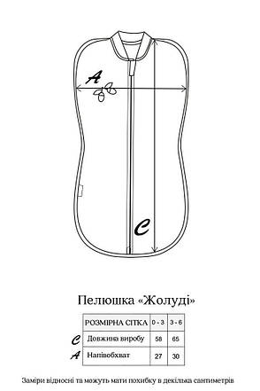 Кокон із шапочкою 3-6 міс оливковий з Машинкою (на блискавці)Purl, фото 2