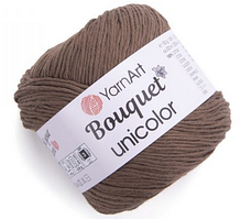 Пряжа Bouqet unicolor Yarnart-3207 темний беж