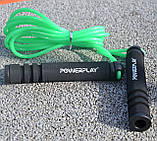 Скакалка PowerPlay 4205 Classic Plus Jump Rope Зелена (2,7m.), фото 8