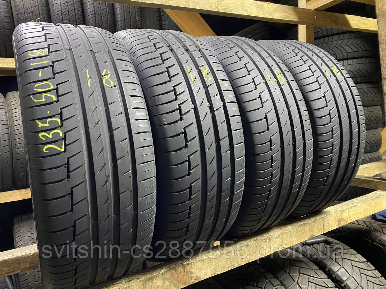 Шини Літо 235/50R18 Continental Premium Contact6 2018рік 4шт