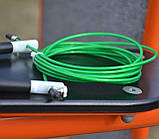 Скакалка швидкісна PowerPlay 4202 Ultra Speed Rope Зелена (2,9m.), фото 9