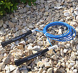 Скакалка швидкісна PowerPlay 4202 Ultra Speed Rope Синя (2,9m.), фото 6