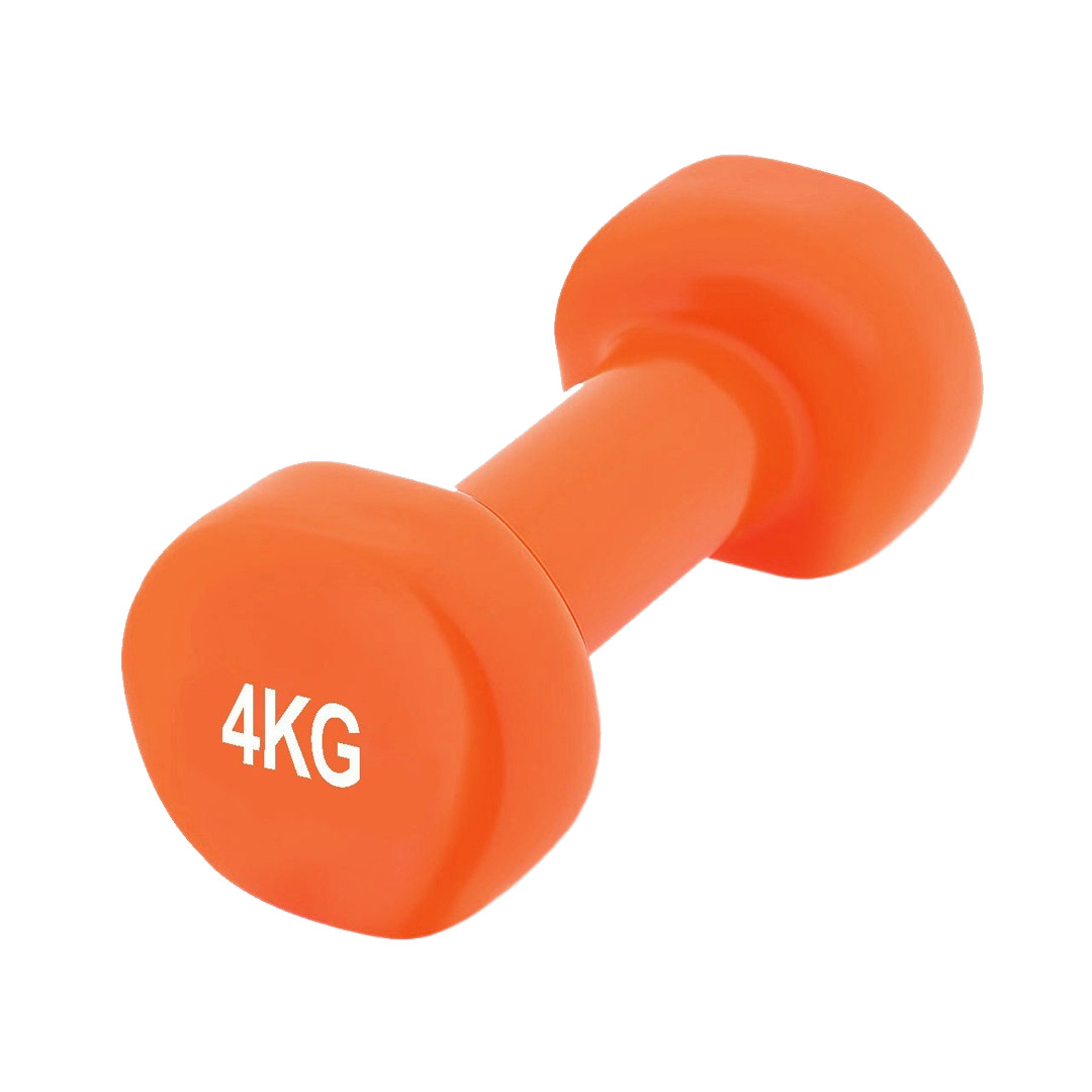 Гантель вінілова PowerPlay 4125 Achilles 4 кг. Помаранчева (1 шт.)