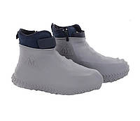 Бахилы силиконовые от дождя для обуви Серые L 41-45