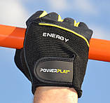 Рукавички для фітнесу PowerPlay 9058 Energy чорно-жовті M, фото 11