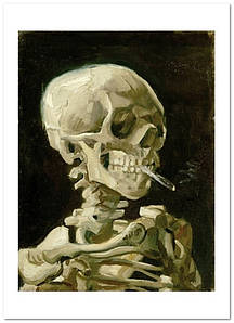Листівка Vincent van Gogh — Skull with a Burning Cigarette