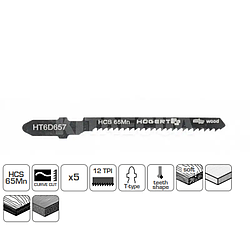 Пилки для електролобзика T119BO HOEGERT 76 мм