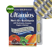 California Gold Nutrition, Ultamins, мультивітаміни для чоловіків старше 50 років, 60 капсул