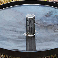 Сковорода 40 см з отвором для швидкого приготування зі знімним ніжками та кришкою, фото 3