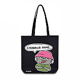 Екошопер BookOpt BK4042 Стефанія (кіт) чорний, фото 3