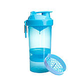 Шейкер спортивний SmartShake Original2GO 600ml Neon Blue, фото 3