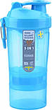 Шейкер спортивний SmartShake Original2GO 600ml Neon Blue, фото 5