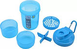 Шейкер спортивний SmartShake Original2GO 600ml Neon Blue, фото 6