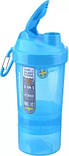 Шейкер спортивний SmartShake Original2GO 600ml Neon Blue, фото 7