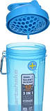 Шейкер спортивний SmartShake Original2GO 600ml Neon Blue, фото 8
