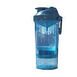 Шейкер спортивний SmartShake Original2GO 600ml Neon Blue, фото 10