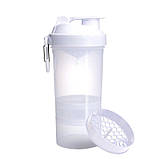 Шейкер спортивний SmartShake Original2GO 600ml Pure White, фото 3