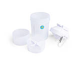 Шейкер спортивний SmartShake Original2GO 600ml Pure White, фото 4