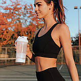 Шейкер спортивний SmartShake Original2GO 600ml Pure White, фото 7