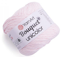 Пряжа Bouqet unicolor Yarnart-3210 світло-рожевий