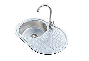 Комплект мийка + змішувач Romzha Dana Nova Satin A